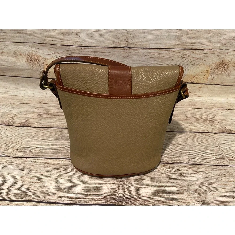 Coach Sheridan Stewart Bag Taupe‎ Brown Leather Crossbody Vintage Pre 1994